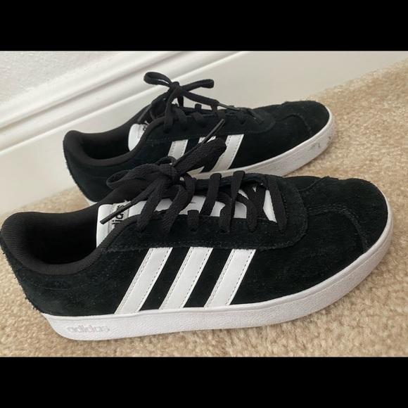 adidas black and white shoes